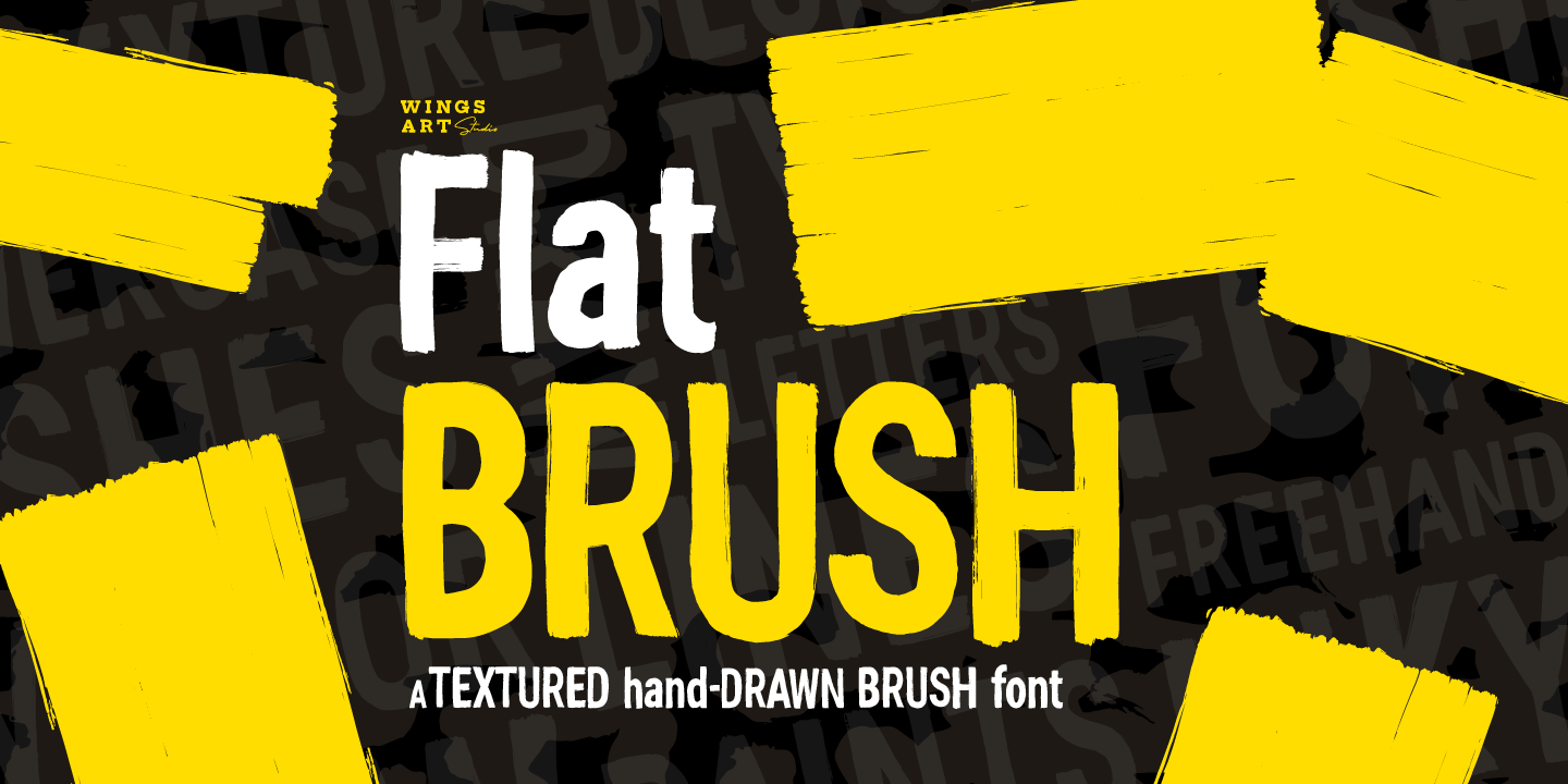 Schriftart WA Flat Brush